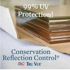 TRU VUE CONSERVATION REFLECTION CONTROL GLASS- 11x14 W/UV PROTECTION/NON-GLARE picture