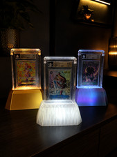 led card display stand for psa bgs pokemon, one piece, naruto, dg and more picture