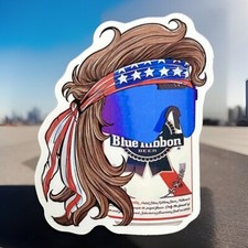 Mullet Redneck Hillbilly Funny Light Beer Sticker Vinyl Classic Retro Vintage 3” picture