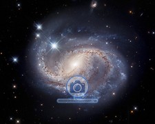 BARRED SPIRAL GALAXY NGC 6956 8X10 PHOTO picture