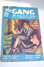 RARE May 1935, Volume 1 Number 1, THE GANG pulp MAGAZINE w/ Luger Law COMPLETE picture