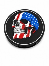 Unique Collectible Red White and Blue Skull Coaster Set picture