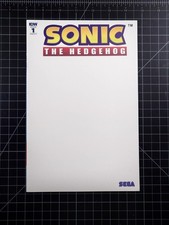 Sonic The Hedgehog #1 (2018) RARE Blank Sketch Cover IDW Comics VF+/NM picture