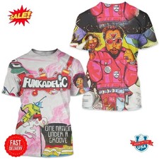 New Funkadelic One Nation Under A Groove Album Cover 3D T-Shirt  polyester  P57. picture
