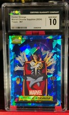 2024 Topps Chrome Sapphire Doctor Strange #87 CGC 10 Mint picture