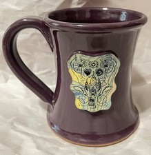 Limited Edition Iron Bean Coffee Mug Namaste Elephant Purple 289/400 picture