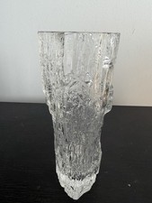 VTG TAPIO WIRKKALA FINLAND LITTALA AVENA ART GLASS VASE 7
