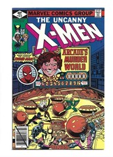 Uncanny X-Men #123, VF+ 8.5, Arcade, Spider-Man, Wolverine, Cyclops, Storm picture