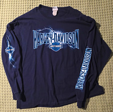 Vintage 2012 Harley Davidson Voodoo New Orleans Long Sleeve XL Skull Lightning picture