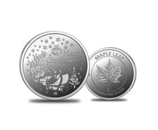999 Silver Merry Christmas Coin For Your Loved Ones picture