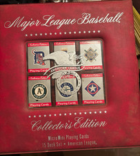 Major League Baseball Micro Mini Playing Cards 15 Deck Set American League picture