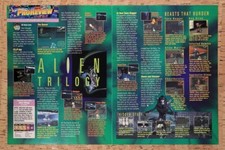 1995 Alien Trilogy PS1 Original Advertisement / Retro Wall Art v1 picture
