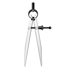 Leather Craft Compass, 6 Inch Professional Divider Leather Compass, Steel picture