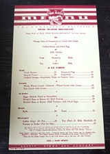 Original 1940 Pennsylvania Railroad PRR Trail Blazer Breakfast Menu Dining Car picture