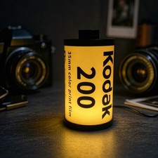 Kodak Film Gold 200 Canister Design Camera Decor 3D Printed Light Box Sign picture