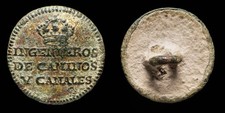 Button Spanish Independence War, Ingenieros de Caminos y Canales - 20 mm. picture