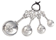 GANZ Measuring Spoons  Fleur de Lis (4 pc. set) NEW in Box (ER73667) picture