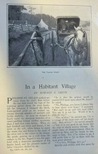 1908 Canada Life in a Habitant Village illustrated picture
