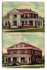 State Normal Teachers & Presidents Home Hattiesburg Mississippi MS Postcard picture