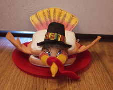  2010 Annalee Gobbler Turkey Sandwich 75th 351310 Doll 7” Posable Wings RARE picture