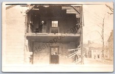 K30/ Hamilton Indiana RPPC Postcard c1910 Storm Disaster Home Destroyed 378 picture