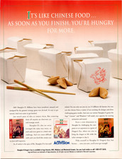 Activision Shanghai II Dragon's Eye 1994-95 Vintage Video Game Magazine Ad picture