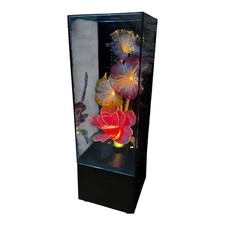80s Fiber Optic Flower Light Lamp Music Box Memories Model YS-335M picture