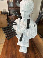 LARGE 16 inch Tall - Julius Caesar Knife Block - Et Tu Brute picture