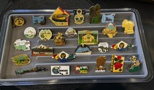 Vintage Lions Club Oregon Enamel Pin Lot of 25+ District Convention & City Pins picture