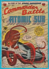 ACG COMMANDER BATTLE AND THE ATOMIC SUB No. 2 (1954) Very Good picture
