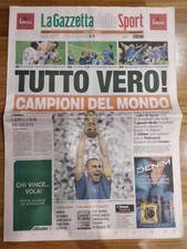 Gazzetta dello sport 2006 World Cup Italy World Champion ORIGINAL picture