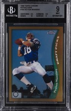 1998 TOPPS CHROME REFRACTOR #165 PEYTON MANNING BGS 9 picture
