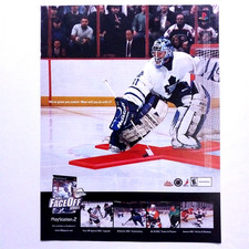 NHL Face Off 2001 Hockey Promo Print Ad Magazine Page Use as Mini Poster Art picture