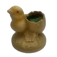 Antique 1930s Candy Container Paper Mache Pulp Hatching Chick FN Burt Company #1 picture