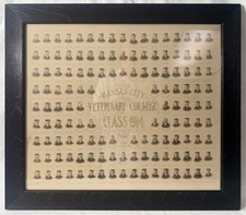 1914 Kansas City Veterinary College Graduating Class Print in Tiger Oak Frame picture