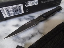 Walther MDK Micro Defense Dagger Fixed Blade Knife Full Tang 440C G10 Black New picture