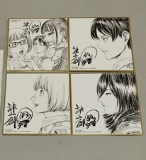 Attack on Titan THE LAST ATTACK Movie Shikishi Art Board 4 Set Eren Mikasa Armin picture