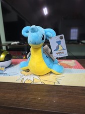 1997 Pokemon Blue LAPRAS Plush 9” Inch Duoduobao Stuffed Animal New w/ Tag picture