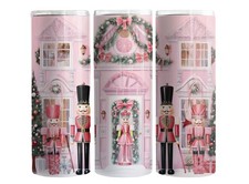 Pink Wonderland: Nutcracker Christmas House 20oz Skinny Tumbler - white, pink picture