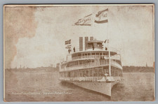 Vintage Postcard, Hudson River DayLine, Steamer, Robert Fulton picture