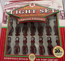 Vintage Texaco Gas Pump Light Set 20 Pc Special Edition 1920s Style NIB picture