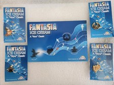 Fantasia Ice Cream 4-Pin Set Chernabog Pegasus Hippo & Sorcerer w/Display Card   picture