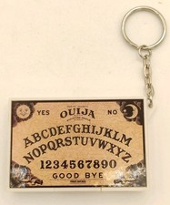 Vintage 1998 Basic Fun Hasbro Miniature Ouija Board Plastic Keychain, Keyring picture