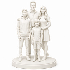 Custom 3D Figurine from Photo Personalized Couple Wedding Gift Statue picture