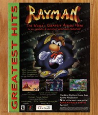 Rayman Greatist Hits Uni Soft Action Video Game Print Ad / Poster Promo Art 1999 picture