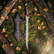 Hadhafang Sword of Arwen Evenstar Hand Forged Replica Stainless Steel 37 Inch picture