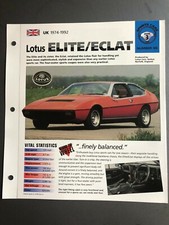 1974 - 1992 Lotus Elite / Eclat Coupe  IMP 