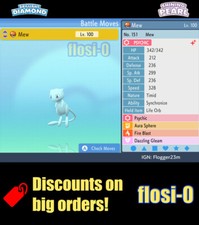 6IV Shiny Mew Pokemon Brilliant Diamond and Shining Pearl picture