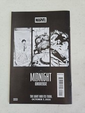 SDCC 2026 Marvel Midnight Universe Black & White Ashcan Panel Exclusive SEALED picture