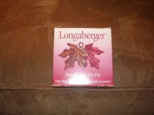 Longaberger 2000 Metal Double Leaf  Basket Tie-On picture